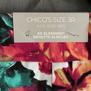 Chico’s Multicolored floral pants